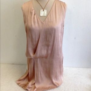 Gorgeous nude pink side draped top